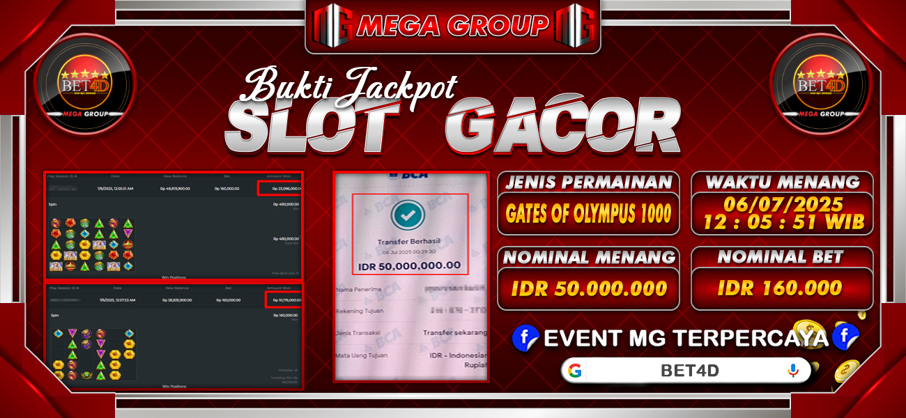 Bukti JP situs Rokokbet hari Minggu, 06 Juli 2025