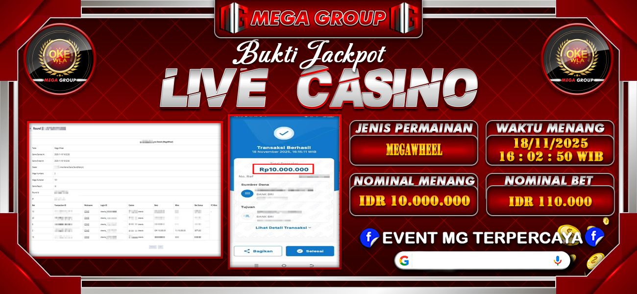 Bukti JP situs Okewla hari Selasa, 18 November 2025